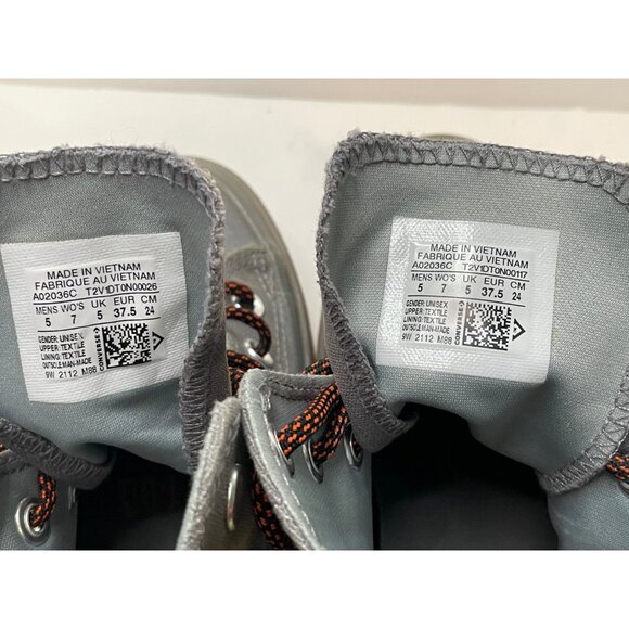 Converse All Star Chuck Taylor shoes mens 5 womens 7 CX high pull A02036C gray main image 9
